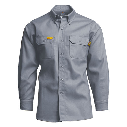 LAPCO 6oz Gold Label Uniform Shirt in Gray